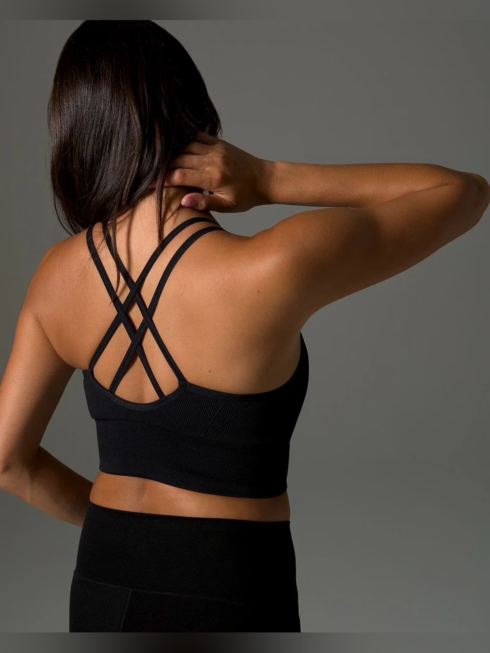 Soma Size Large Strappy Longline Medium Support Pull-On Wireless Sports Bras